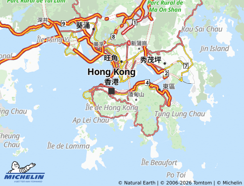 Kaart MICHELIN Wan Chai District - ViaMichelin