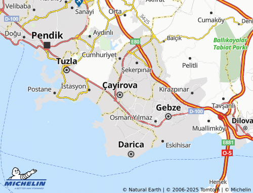 MICHELIN Adem Yavuz map - ViaMichelin