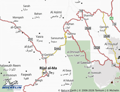 Carte MICHELIN Al Mushabia - ViaMichelin