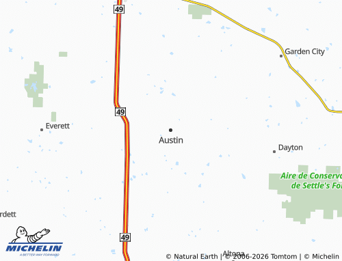 Kaart MICHELIN Austin - ViaMichelin