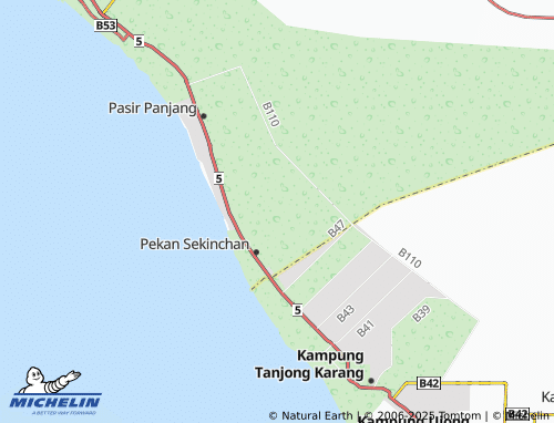 MICHELIN Kampung Parit Sungai Leman map - ViaMichelin