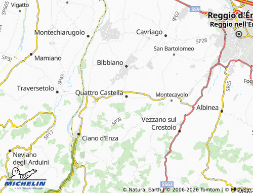 Mapa MICHELIN Quattro Castella - ViaMichelin