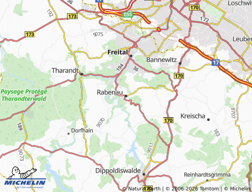 MICHELIN Rabenau map - ViaMichelin