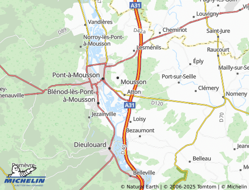 MICHELIN Atton map - ViaMichelin