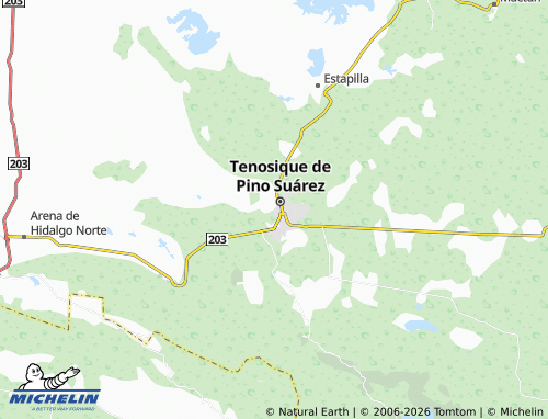 MICHELIN Pueblo Nuevo map - ViaMichelin