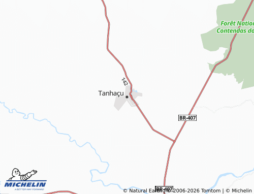 Mappa MICHELIN Tanhaçu - ViaMichelin