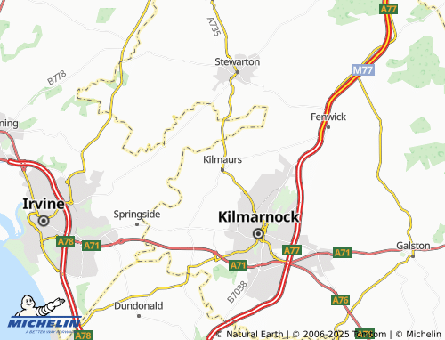 Carte MICHELIN Kilmaurs - ViaMichelin