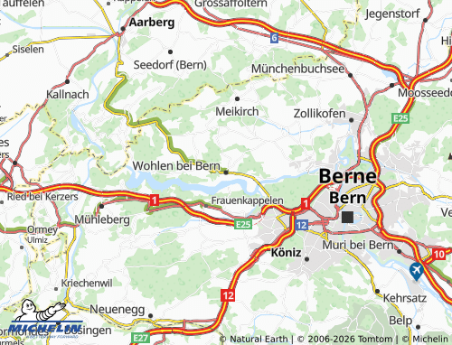 MICHELIN Wohlen bei Bern map - ViaMichelin