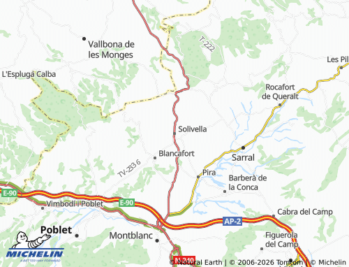 Mappa MICHELIN Solivella - ViaMichelin
