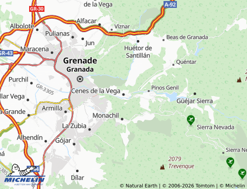 Mappa MICHELIN Cenes de la Vega - ViaMichelin