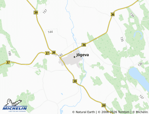 MICHELIN Jõgeva map - ViaMichelin