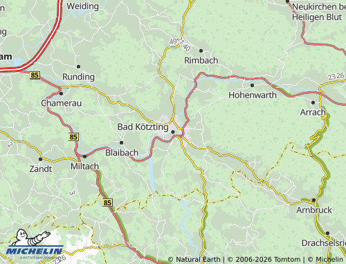 Mappa MICHELIN Bad Kötzting - ViaMichelin