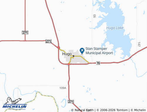 Mapa MICHELIN Hugo - ViaMichelin