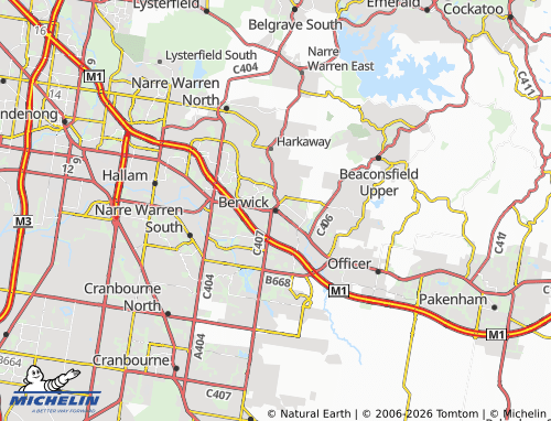 MICHELIN Berwick map - ViaMichelin