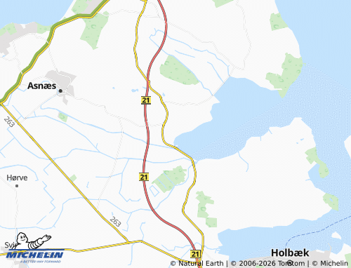 MICHELIN Plejerup Huse map - ViaMichelin