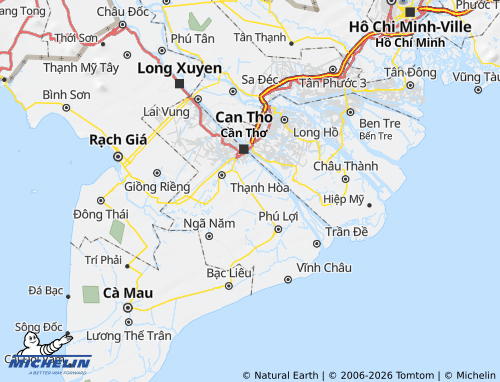 Mapa MICHELIN Ngã Bảy - ViaMichelin