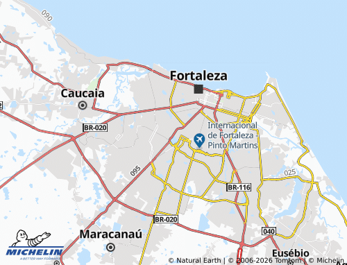 MICHELIN Demócrito Rocha map - ViaMichelin