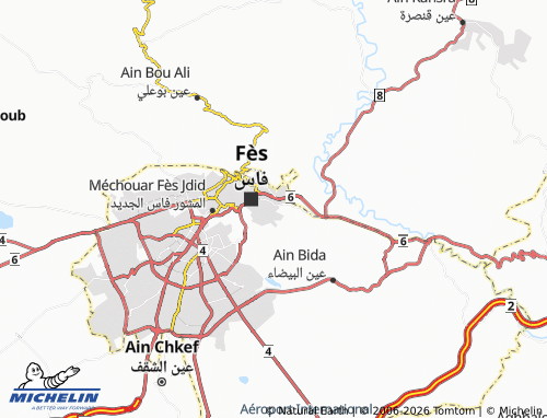 MICHELIN Jannan al-Ward map - ViaMichelin