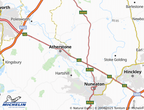 Mappa MICHELIN Witherley - ViaMichelin