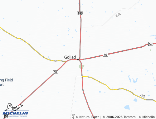 Mapa MICHELIN Goliad - ViaMichelin
