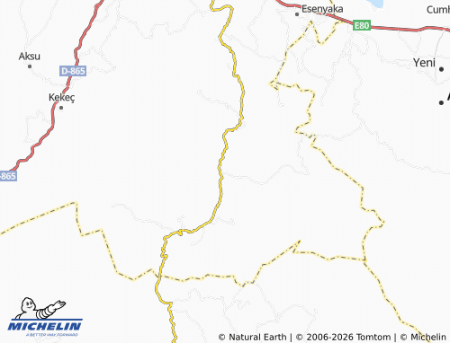 MICHELIN Eski Toprak map - ViaMichelin