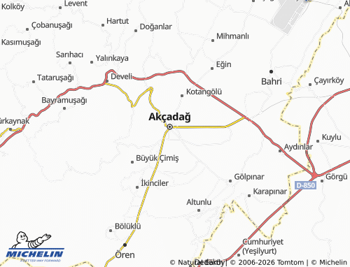 MICHELIN Doğu map - ViaMichelin