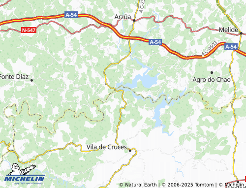 MICHELIN Portodemouros (San Salvador) map - ViaMichelin