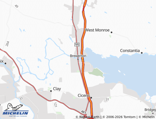 Mappa MICHELIN Brewerton - ViaMichelin