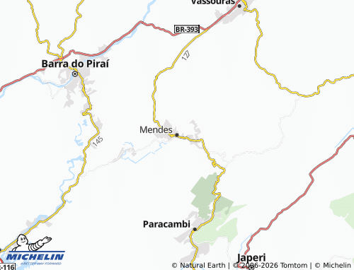 MICHELIN Mendes map - ViaMichelin