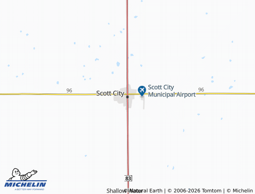 Kaart MICHELIN Scott City - ViaMichelin