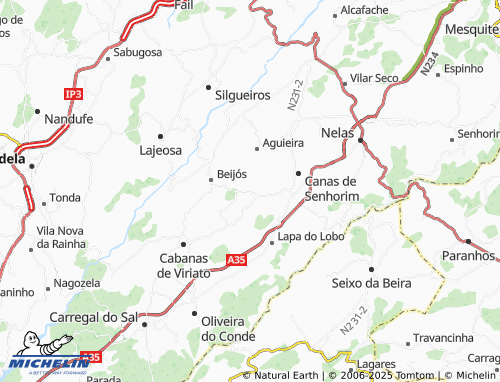 MICHELIN-Landkarte Póvoa de Santo António - ViaMichelin