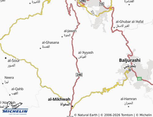 MICHELIN-Landkarte al-'Ayyash - ViaMichelin