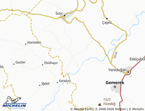 Mappa MICHELIN Eğerci - ViaMichelin