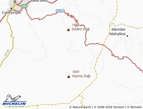 MICHELIN Çakılar map - ViaMichelin