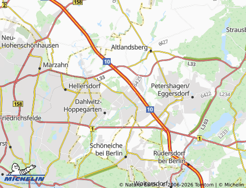 MICHELIN Neuenhagen bei Berlin map - ViaMichelin