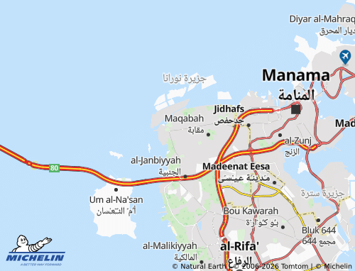 Mapa MICHELIN Bani Jamrah - ViaMichelin