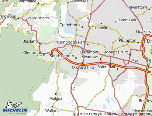 Mappa MICHELIN South Penrith - ViaMichelin