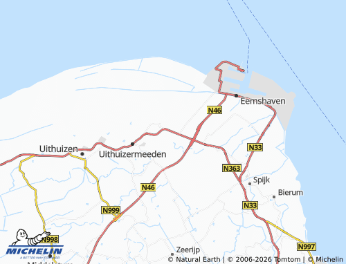 MICHELIN Roodeschool map - ViaMichelin