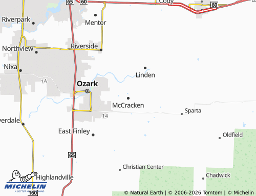 Mapa MICHELIN McCracken - ViaMichelin