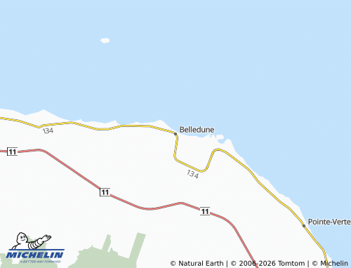 MICHELIN-Landkarte Belledune - ViaMichelin