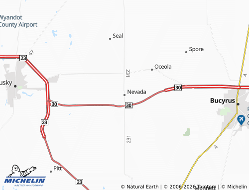 Mapa MICHELIN Nevada - ViaMichelin