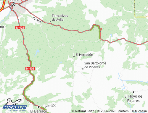 MICHELIN El Herradón map - ViaMichelin
