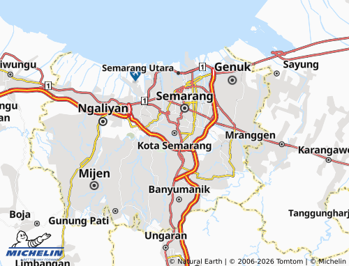 MICHELIN-Landkarte Kota Semarang - ViaMichelin
