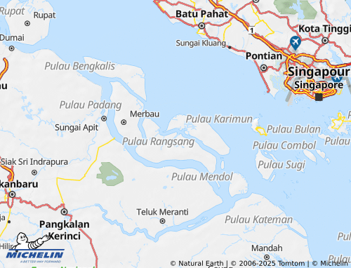 MICHELIN Kepulauan Meranti map - ViaMichelin