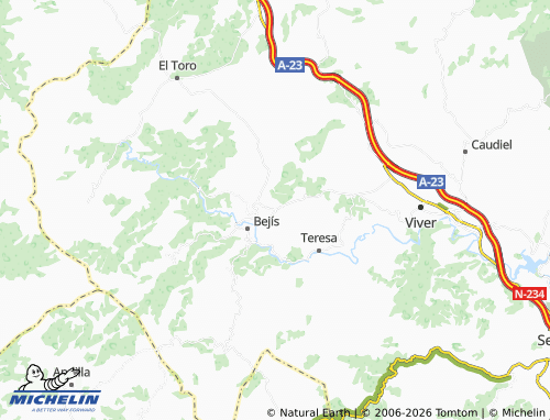 Mappa MICHELIN Torás - ViaMichelin