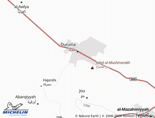 Carte MICHELIN al-'Arid - ViaMichelin