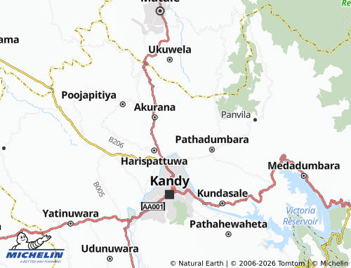 MICHELIN Moonamale map - ViaMichelin