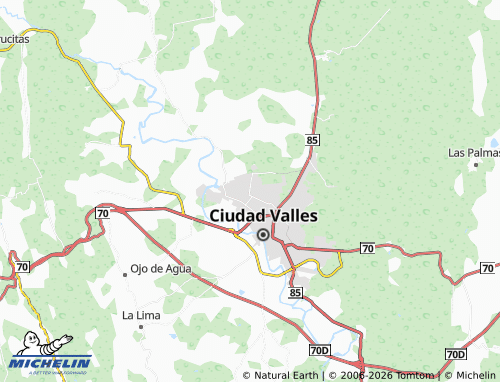 MICHELIN Troncones y La Corriente map - ViaMichelin