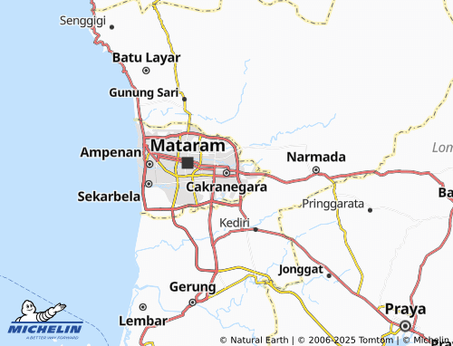 MICHELIN Cakranegara map - ViaMichelin