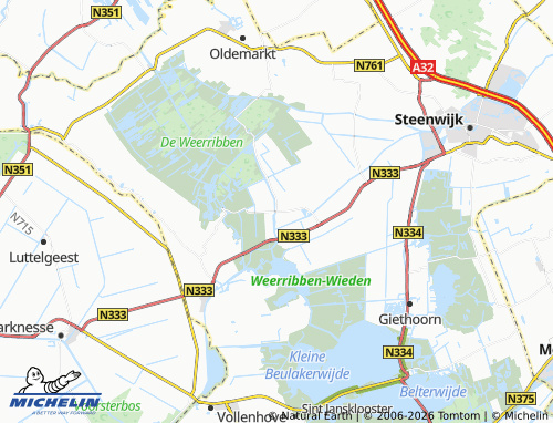 MICHELIN Wetering map - ViaMichelin